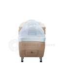 Amitec Premium Headspa-Liege Beige + StreamLux™ – 80 cm Arbeitshöhe