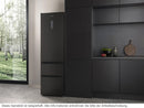 Hisense RM469N4AFD1 Kühl-Gefrier-Kombination Schwarz Edelstahl