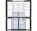 Hitachi French Door Kühlschrank R-WB640VRU0-GBK , 4Türen, 90 cm, 640 Liter, Schwarz Glas