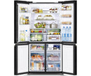 Hitachi French Door Kühlschrank R-WB640VRU0-GBK , 4Türen, 90 cm, 640 Liter, Schwarz Glas