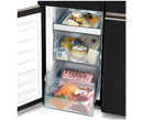 Hitachi French Door Kühlschrank R-WB640VRU0-GBK , 4Türen, 90 cm, 640 Liter, Schwarz Glas