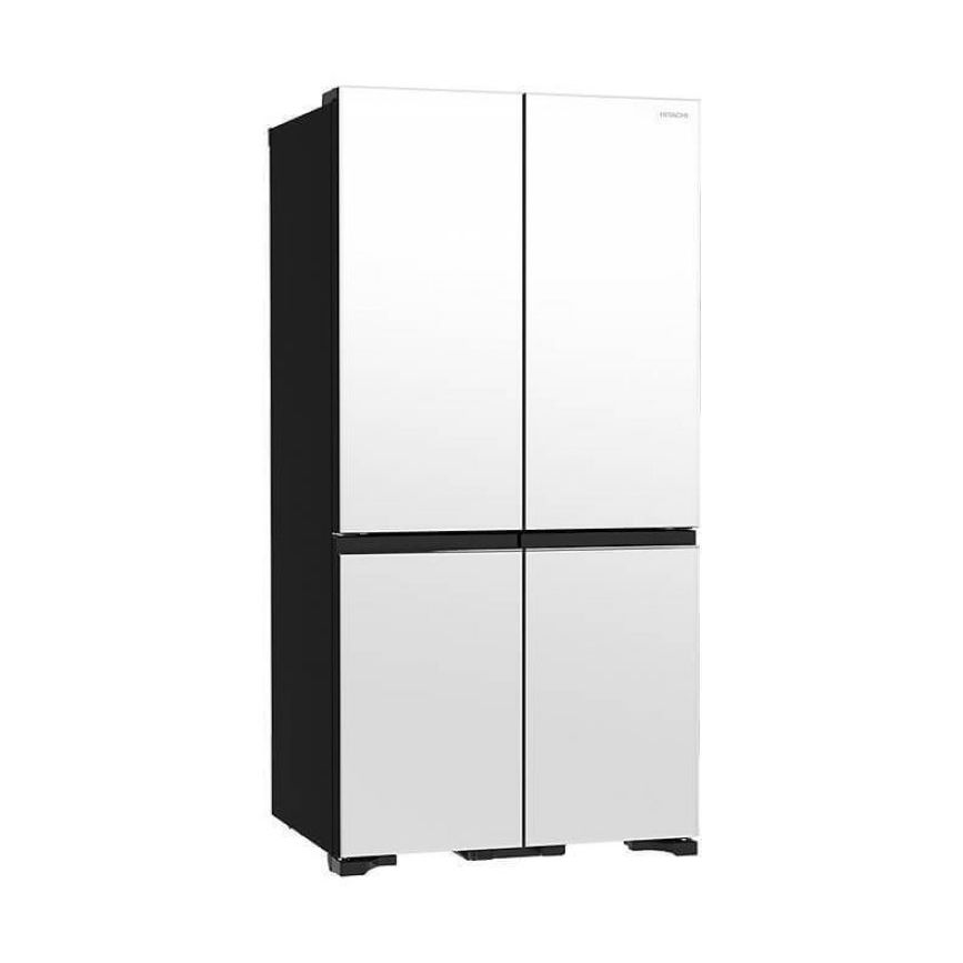 Hitachi French Door Kühlschrank R-WB640VRU0X-MGW , 4Türen, 90 cm, 640 Liter, Matt Weiß
