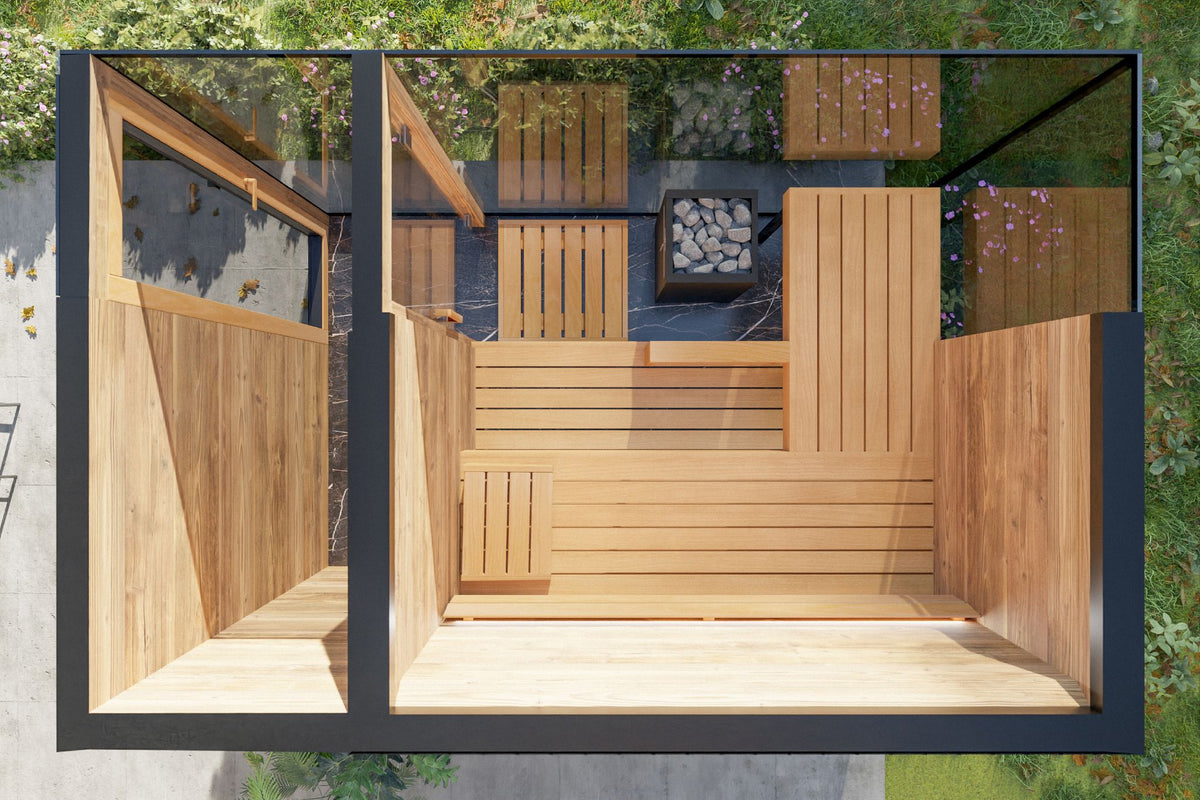 Harvia Gartensauna Lux für 4 Personen