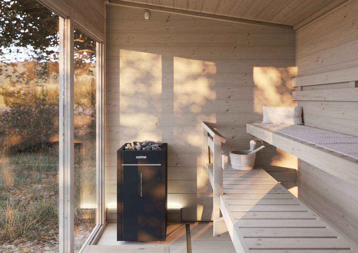 Harvia Gartensauna Solide Vision für 4 Personen