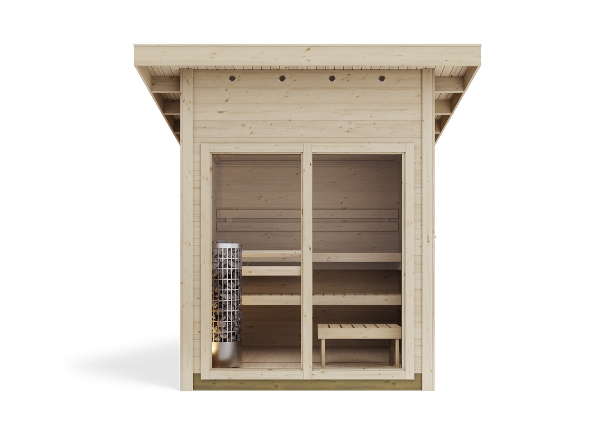 Harvia Gartensauna Solide Vision für 4 Personen