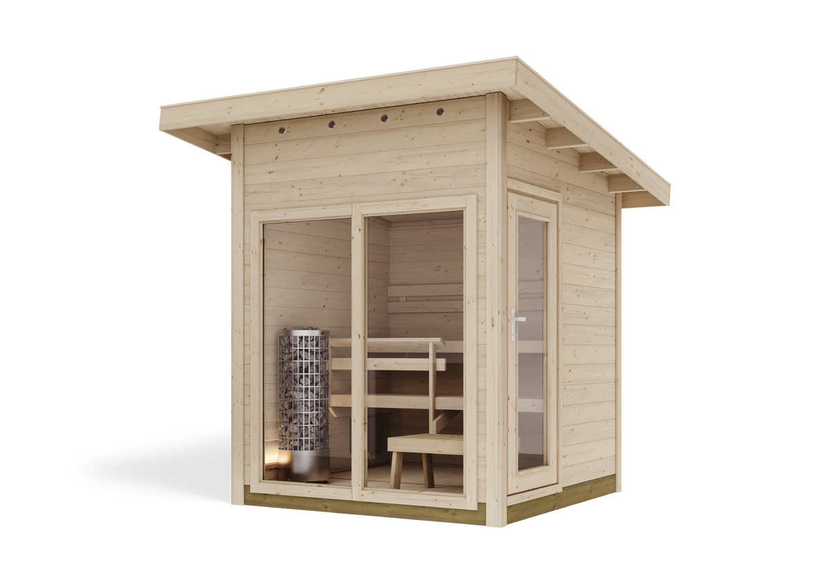 Harvia Gartensauna Solide Vision für 4 Personen