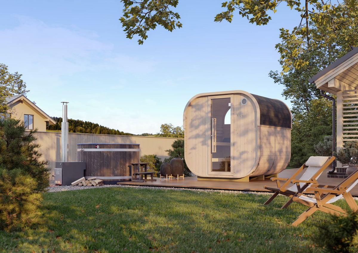 Harvia Gartensauna Kammi Cube Large für 6 Personen
