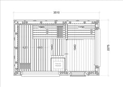Harvia Gartensauna Alpina für 5 Personen – Vorschau 9