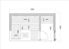 Harvia Gartensauna Lux für 4 Personen – Vorschau 11
