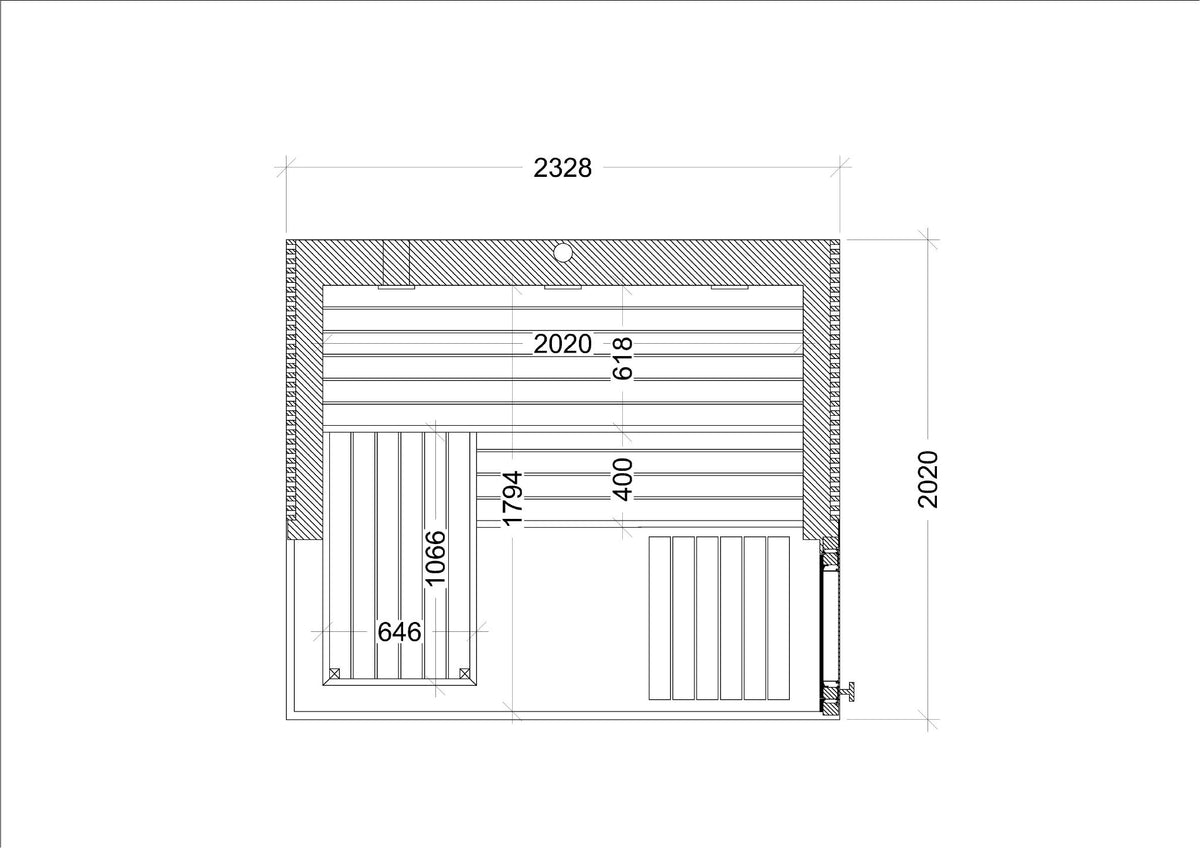 Harvia Gartensauna Lux für 4 Personen
