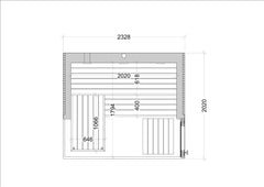 Harvia Gartensauna Lux für 4 Personen – Vorschau 6