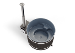Harvia Hot Tub Steady M CUBE EP NightBlack, CasualGray für 4–6 Personen – Vorschau 1