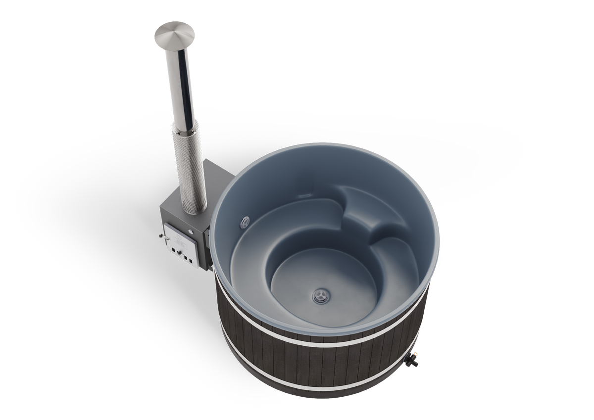 Harvia Hot Tub Steady M MACU EP NightBlack, CasualGray für 4–6 Personen