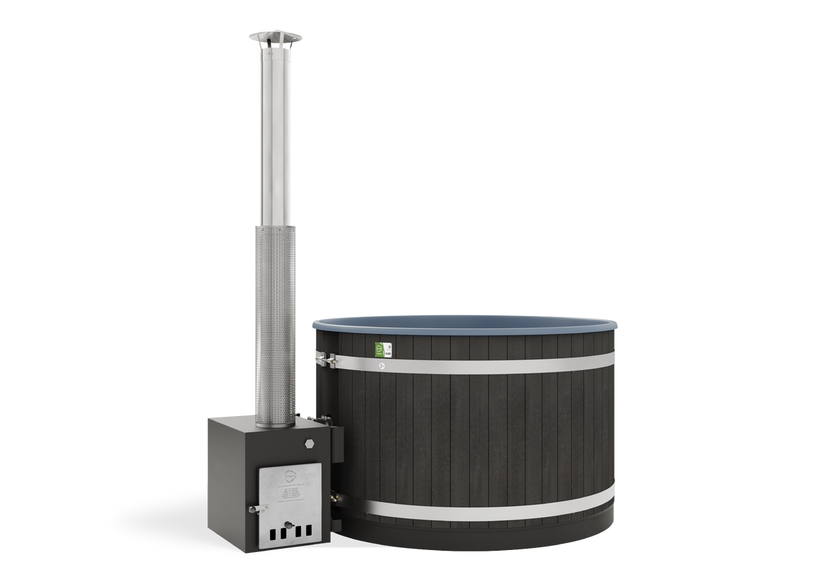 Harvia Hot Tub Steady M CUBE EP NightBlack, CasualGray für 4–6 Personen