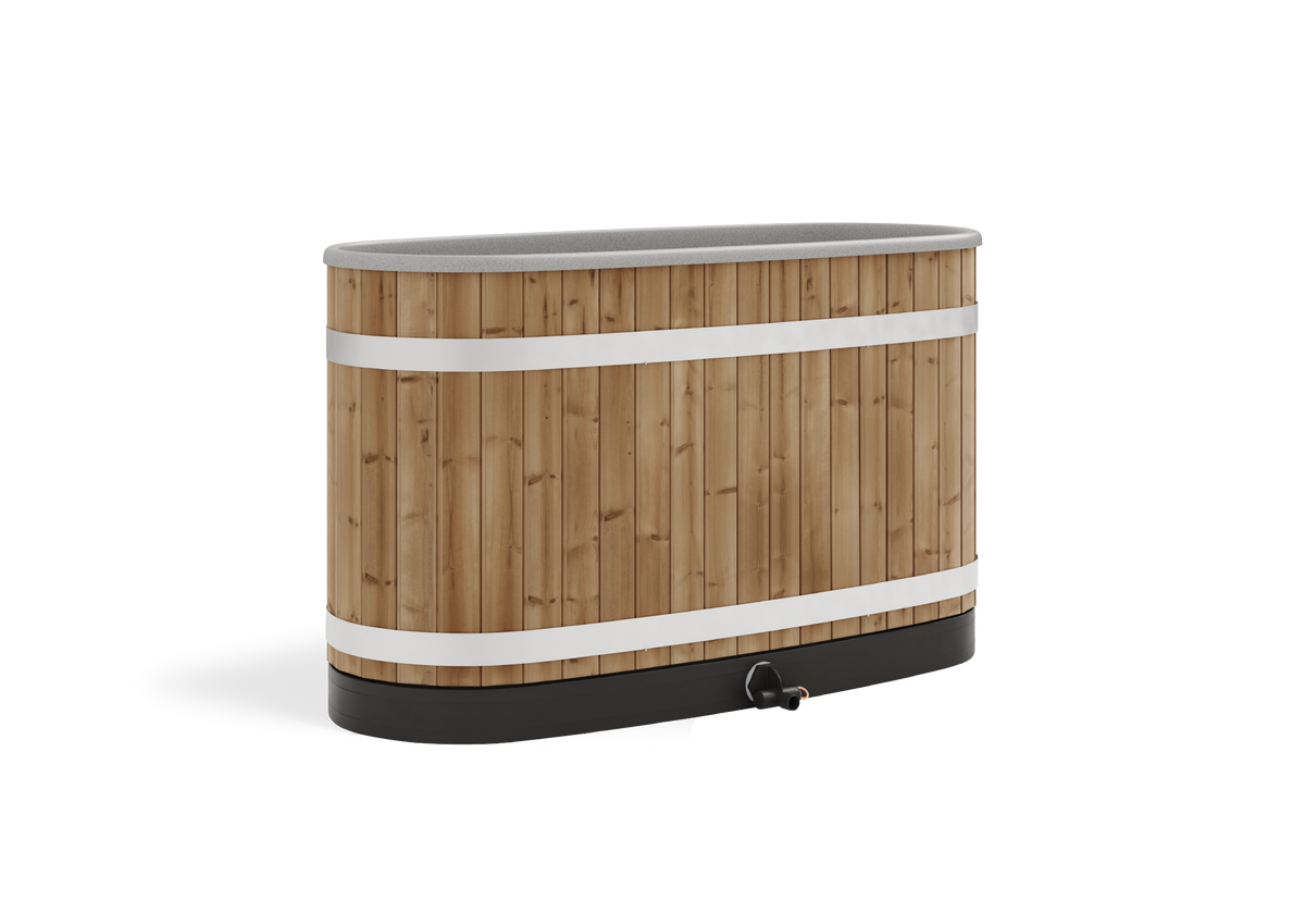 Harvia Tauchbecken Tiny Dippy S Thermowood, LightGray für 1–2 Personen