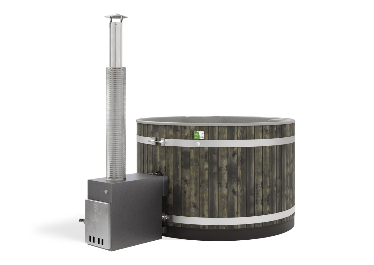 Harvia Hot Tub Family M CULT-si ST CoalBlack, LightGray für 3–5 Personen