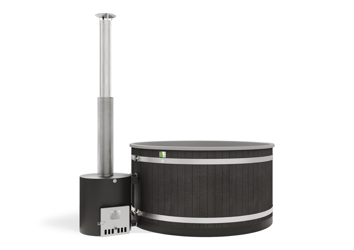 Harvia Hot Tub Family L TUBE EP NightBlack, LightGray für 6–8 Personen