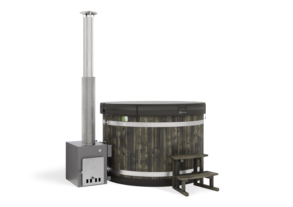 Harvia Hot Tub Family M MACU ST CoalBlack, LightGray für 3–5 Personen
