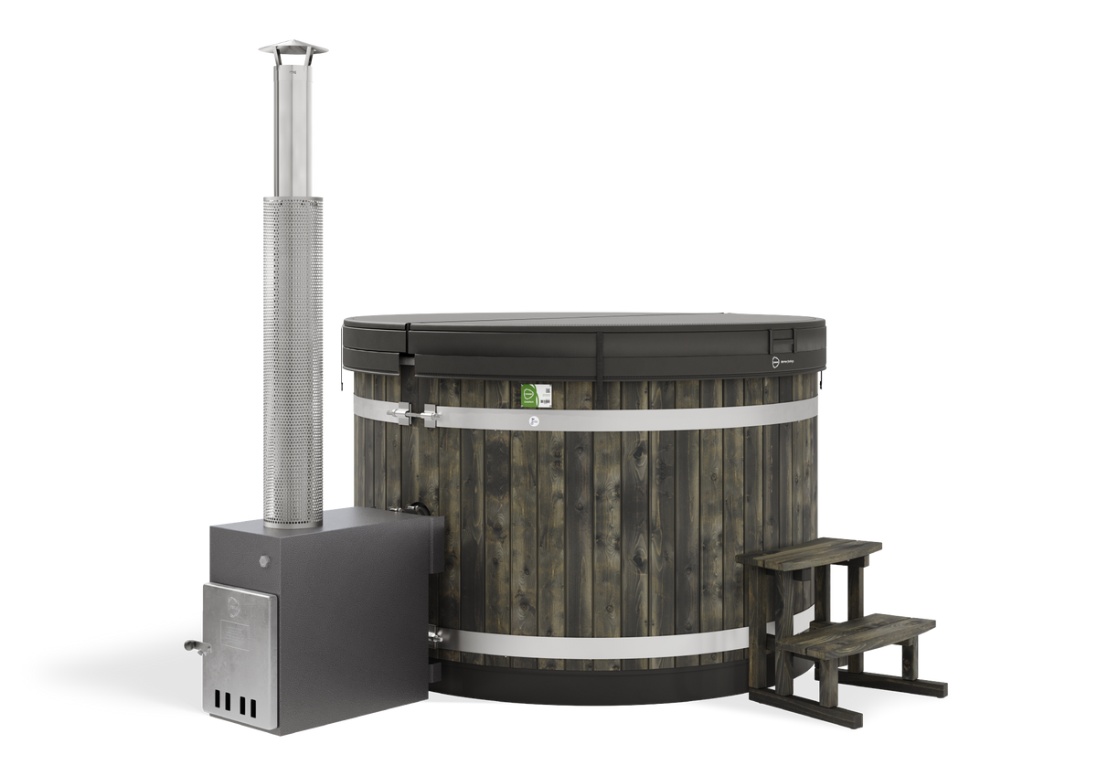 Harvia Hot Tub Family M CULT-si ST CoalBlack, LightGray für 3–5 Personen