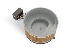 Harvia Hot Tub Family L Dual Thermowood, LightGray für 6–8 Personen – Vorschau 1