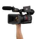 PANASONIC AG-CX350 - 4K HDR 10-bit handheld camcorder with 24.5mm wide-angle lens and 20x optical zoom - in black