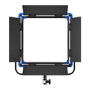 SWIT ELECTRONICS VANGO-70 - 1:1 ultra-flat RGBW panel light with DMX control (70W | 1,500 Lux | 2,800 - 10,000 K | CRI Ra 96 | 4-way barndoor | incl. bag) - in black