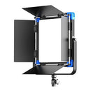 SWIT ELECTRONICS VANGO-70 - 1:1 ultra-flat RGBW panel light with DMX control (70W | 1,500 Lux | 2,800 - 10,000 K | CRI Ra 96 | 4-way barndoor | incl. bag) - in black