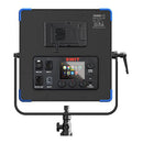 SWIT ELECTRONICS VANGO-70 - 1:1 ultra-flat RGBW panel light with DMX control (70W | 1,500 Lux | 2,800 - 10,000 K | CRI Ra 96 | 4-way barndoor | incl. bag) - in black