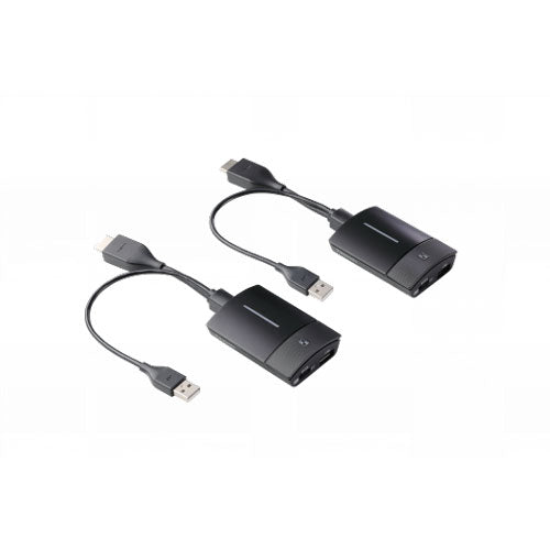 PANASONIC TY-WPS1 - Kit de système de présentation sans fil (1 récepteur décodeur | 2 émetteurs HDMI/USB | 1 boîtier de rangement) - en noir 