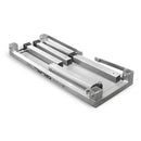 GUIL ECD20-80 - Modular aluminum 4-step access staircase with removable feet at a fixed height (step dimensions 300 x 800 mm | height 1,000 mm | suitable for a platform height of up to 1,000 mm)