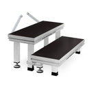 GUIL ECT20-40 - Modular aluminum 2-step access staircase including feet (step dimensions 300 x 800 mm | height 400 mm | suitable for a platform height of up to 600 mm)