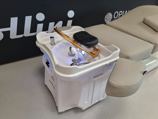 Collini Mobile japanisches Headspa Gerät, integrierter Schmutzwasserbehälter, mobil und Wasserstank von 50 Litern