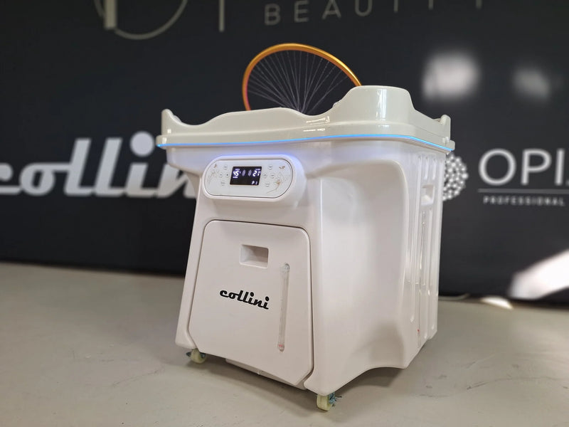 Collini Mobile japanisches Headspa Gerät, integrierter Schmutzwasserbehälter, mobil und Wasserstank von 50 Litern