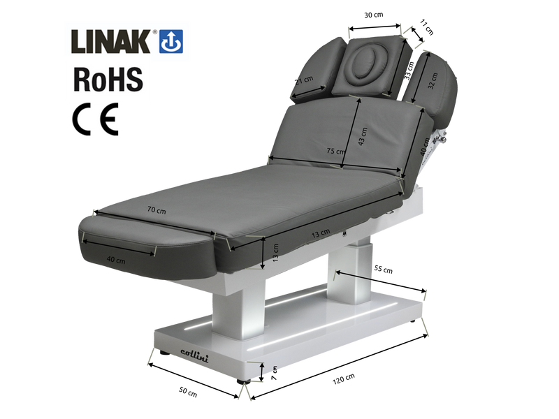 Collini Wellnessliege Velora WL2 – Luxus-Wellnessliege mit integrierter Heizung und ergonomischem Komfort für ein Wellness-Erlebnis in Ihrem eigenen Salon