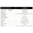 GUIL ULK-800XL - Compact forklift with winch (max. working height 8.00m | max. load capacity 350kg | loading height 30cm | foldable) - in black