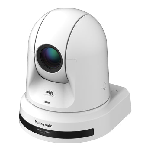 PANASONIC AW-UE80 - 4K UHD PTZ camera with pan &amp; tilt function (24x optical zoom | wide-angle lens | OIS + EIS image stabilizer | 3G-SDI &amp; HDMI version | auto-tracking software | PoE++) - in white