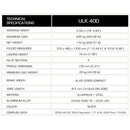 GUIL ULK-400 - Compact forklift with winch (max. working height 5.00m | max. load capacity 200kg | loading height 19cm | foldable) - in black