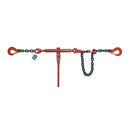 SAFETEX lashing chain with ratchet load tensioner and anti-twist device (1-piece | shortening hook | length 3.50 m) - black