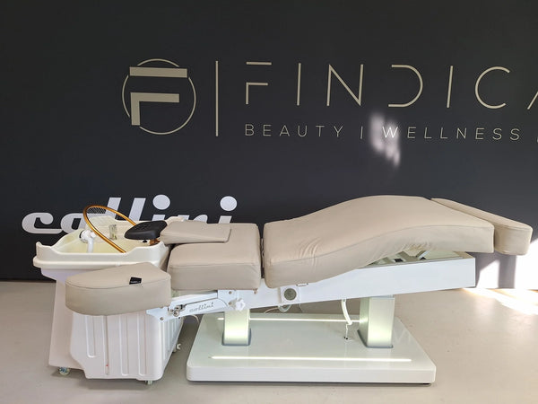 Collini Mobile japanisches Headspa Gerät, integrierter Schmutzwasserbehälter, mobil und Wasserstank von 50 Litern