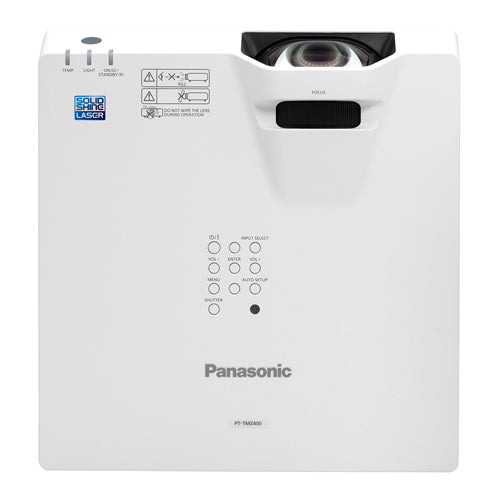 PANASONIC PT-TMZ400 - Projecteur LCD à courte focale avec technologie laser (WUXGA 1 920 x 1 200 | 4 000 lumens | Courte focale 0,47:1) - en blanc 