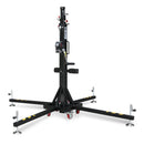 GUIL ELC-750 - Compact telescopic lift with winch and Ø 35 mm spigot (max. height 4.50 m | max. load 150 kg | foldable) - in black 