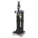 GUIL ELC-750 - Compact telescopic lift with winch and Ø 35 mm spigot (max. height 4.50 m | max. load 150 kg | foldable) - in black 