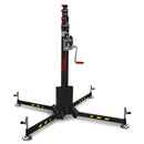 GUIL ELC-730 - Compact telescopic lift with winch and Ø 35 mm spigot (max. height 4.50 m | max. load 125 kg | foldable) - in black