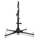 GUIL ELC-740 - Compact telescopic lift with winch and Ø 35 mm spigot (max. height 5.10 m | max. load 150 kg | foldable) - in black