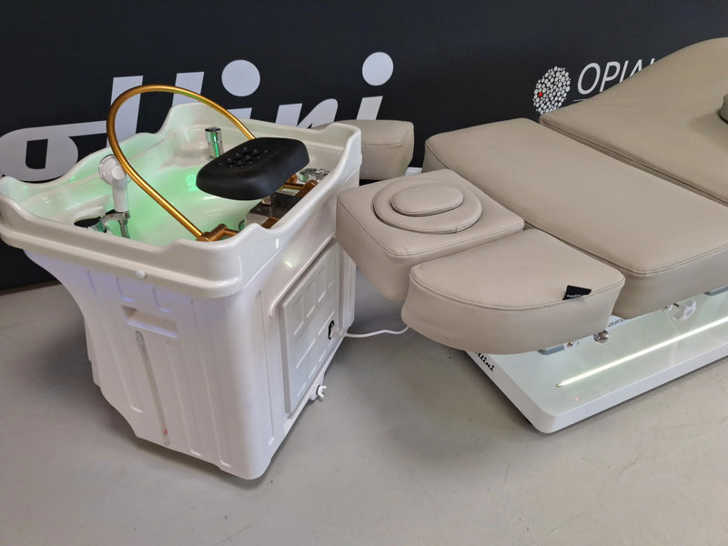 Collini Mobile japanisches Headspa Gerät, integrierter Schmutzwasserbehälter, mobil und Wasserstank von 50 Litern