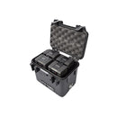 SWIT ELECTRONICS S-4040 - Power Station Box suitable for 4x V-Mount batteries (24V / 48V DC output | battery voltage display | incl. charger) - in black 