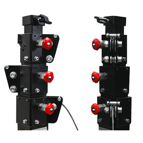 GUIL ELC-630 - Compact telescopic lift with winch (working height max. 4.50 m | load capacity max. 125 kg | foldable) - in black