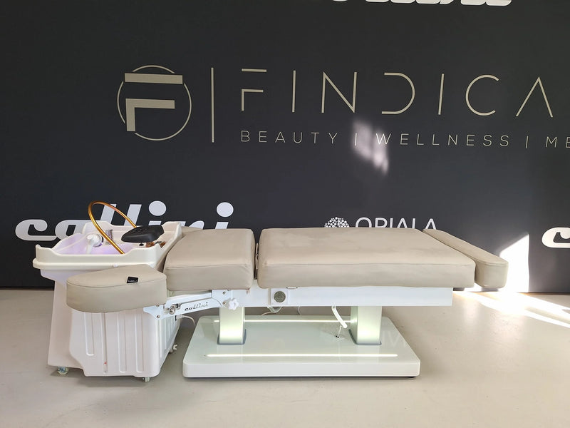 Collini Mobile japanisches Headspa Gerät, integrierter Schmutzwasserbehälter, mobil und Wasserstank von 50 Litern