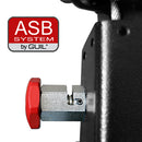 GUIL ELC-630 - Compact telescopic lift with winch (working height max. 4.50 m | load capacity max. 125 kg | foldable) - in black