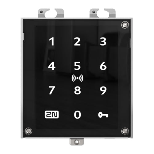 2N TELEKOMUNIKACE Access Unit 2.0 Touch Keypad & RFID - Lesegerät (125 & 13,56 MHz | NFC) - in schwarz